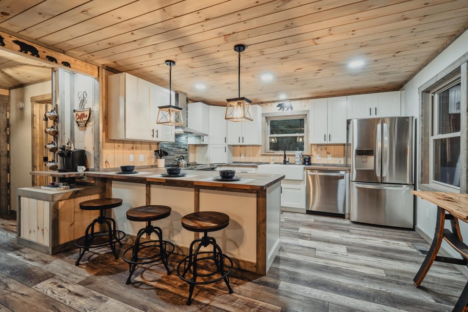 Fully stocked kitchen