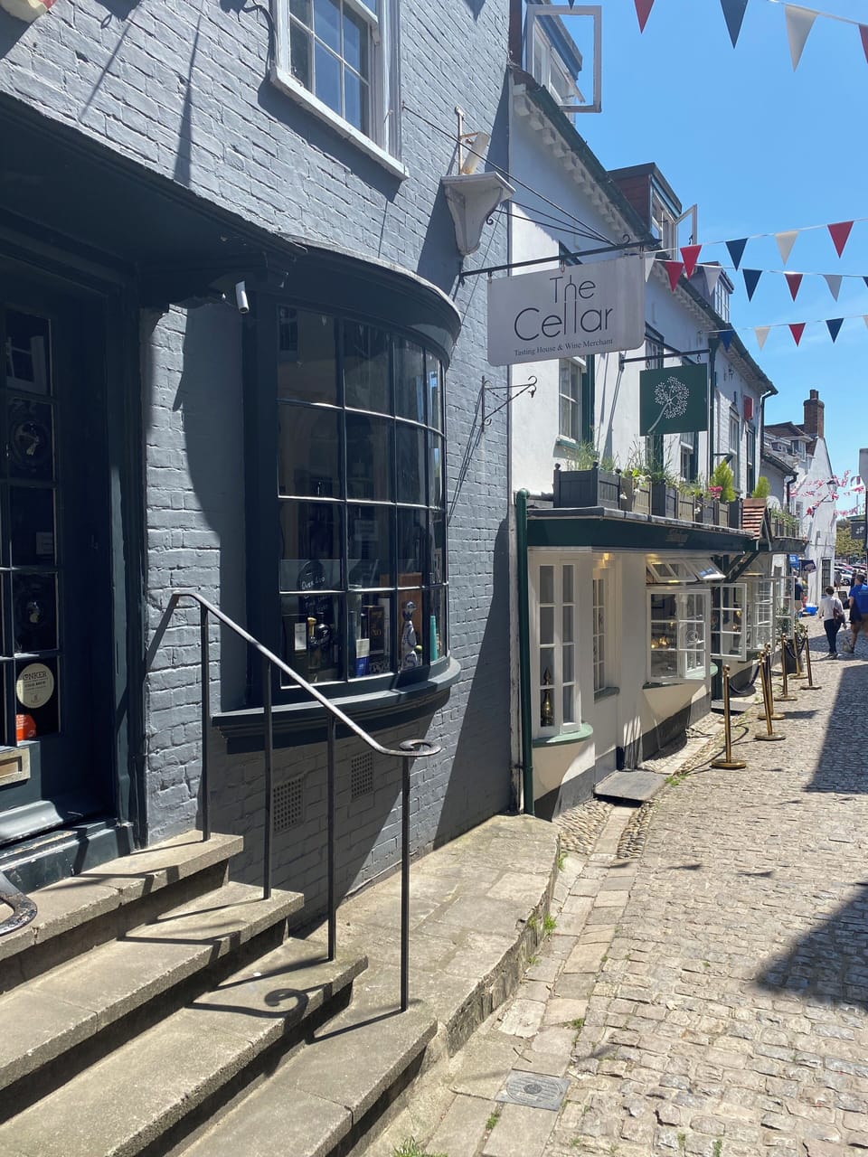 The Lanes in Lymington at the bottom of the High Street