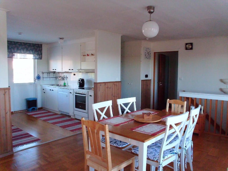 dining room and kitchen