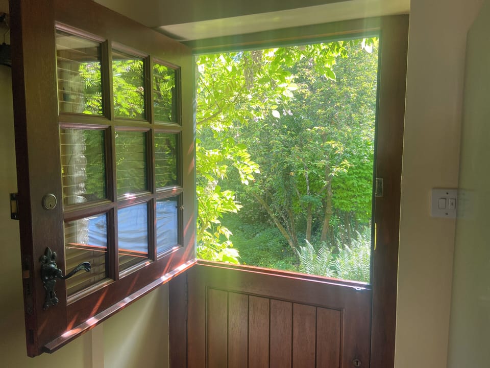 Stable door into garden
