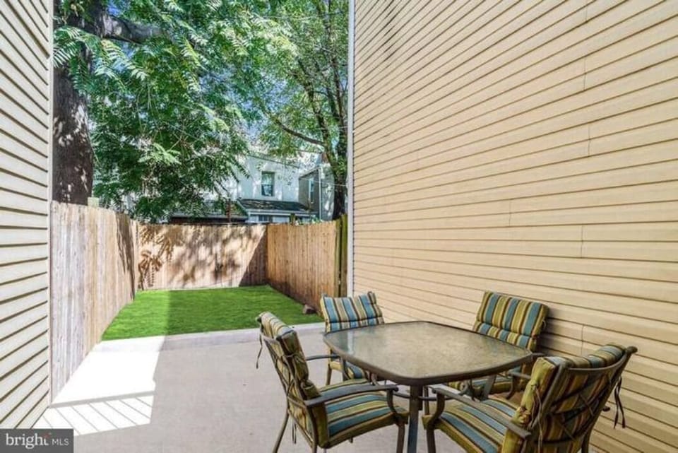 Yard is off the living room