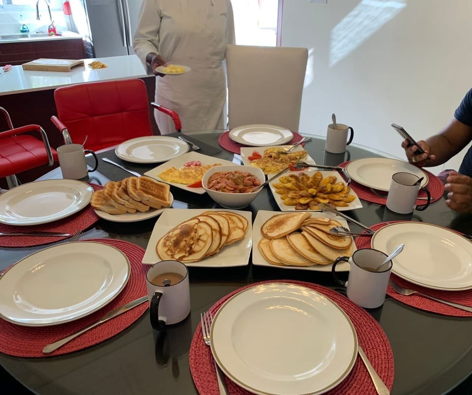 You can also work with breakfast!