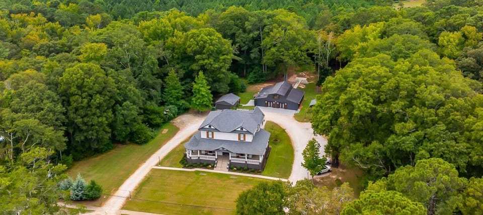 Aerial view of Chateau Amelia
