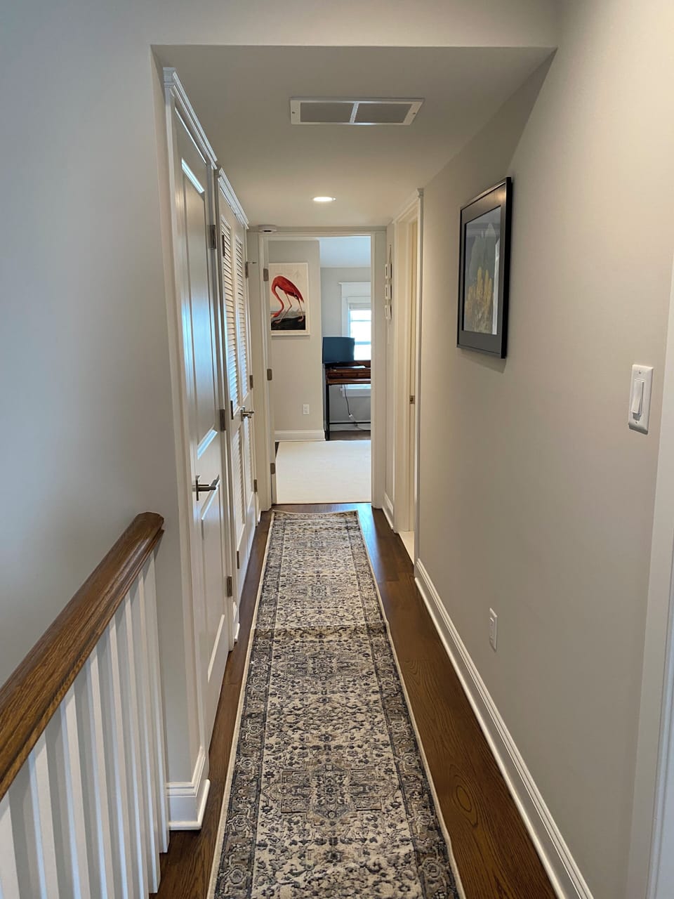 Third floor hall looking to back bedroom