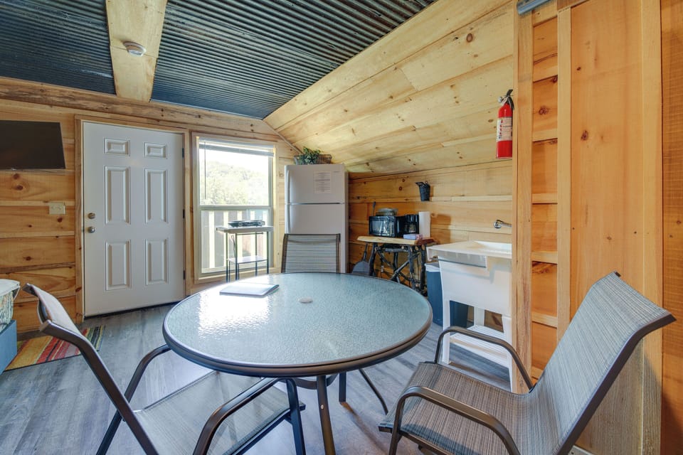 Studio | 2nd-Floor Unit | Living Space | Central A/C