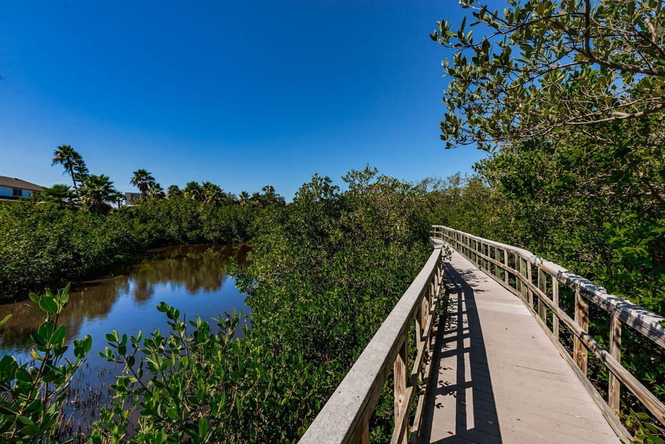 Boardwalk from the Nature Preserve to the Intracoastal