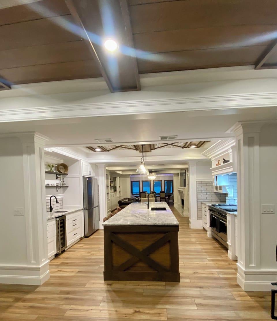 Enter into a beautfully remodeled 1906 home.  Kept the charm but then some!