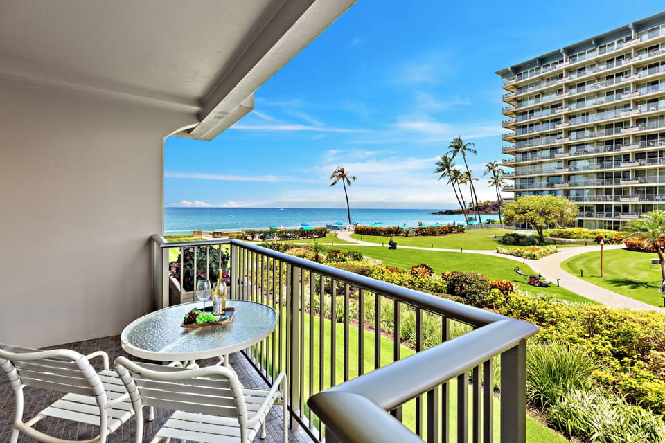 Sip your favorite beverage on your private balcony while soaking in breathtaking ocean views and watching the waves dance below.