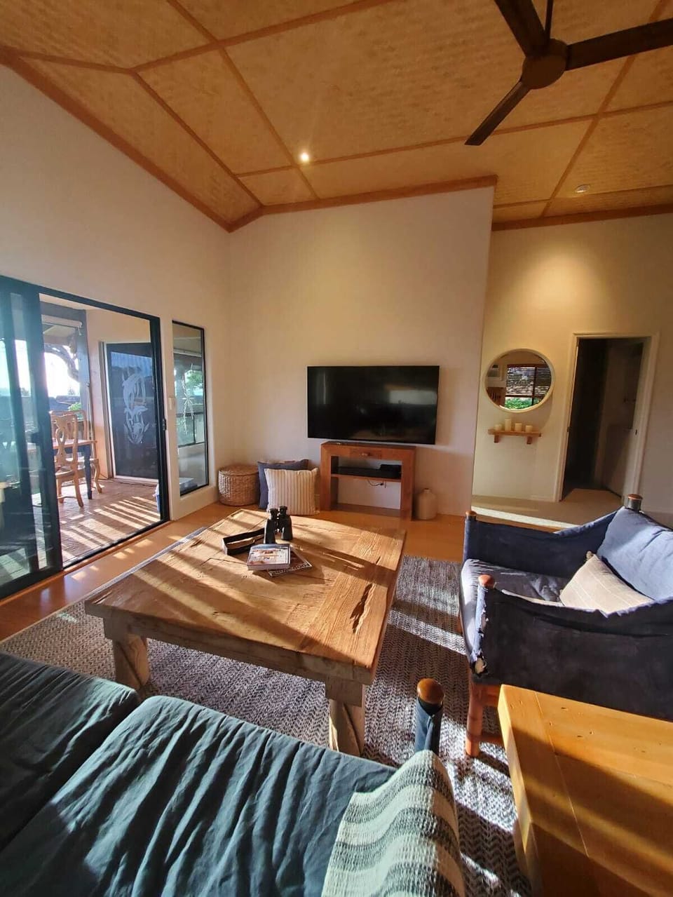 Living Room with Smart TV and Sonos House system