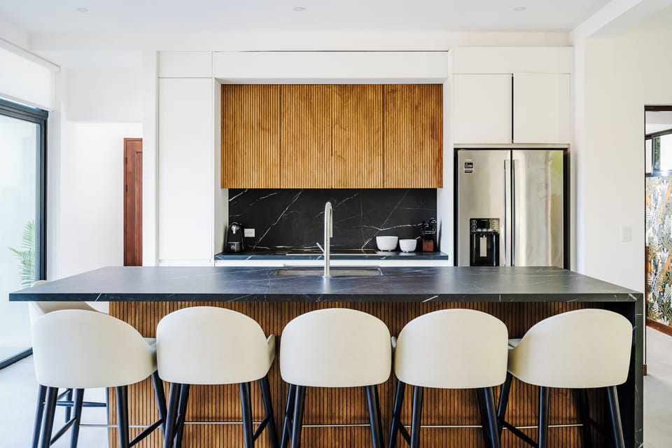 Prepare delicious meals in one of our two fully-equipped gourmet kitchen