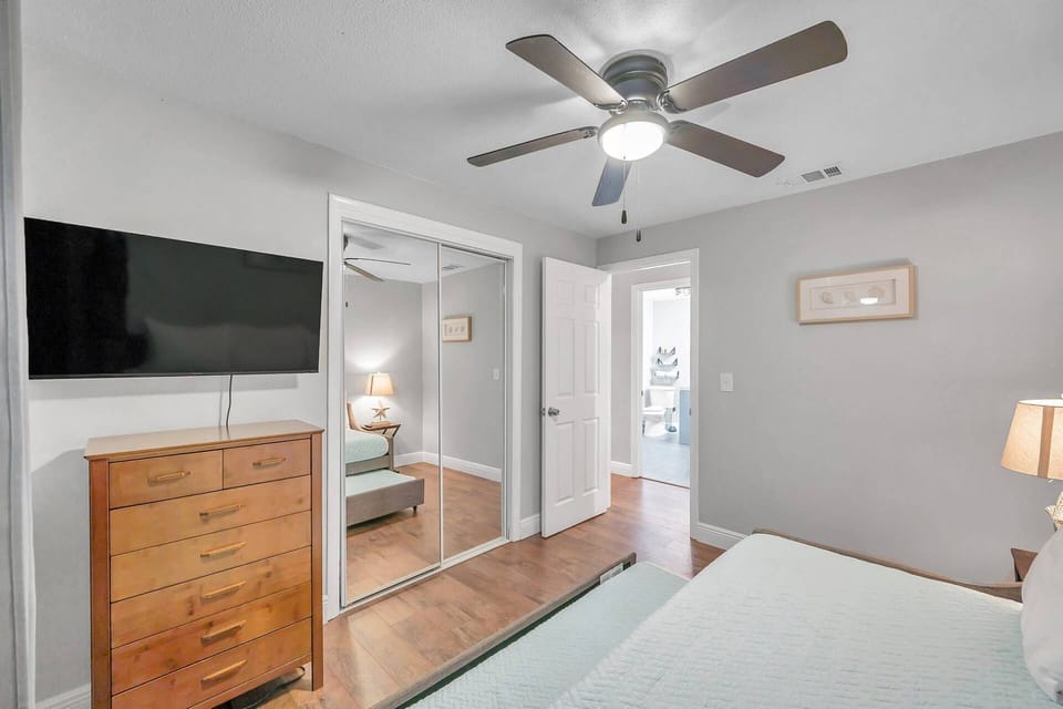 Guest Bedroom #1 with Twin Size Trundle Bed and Smart TV