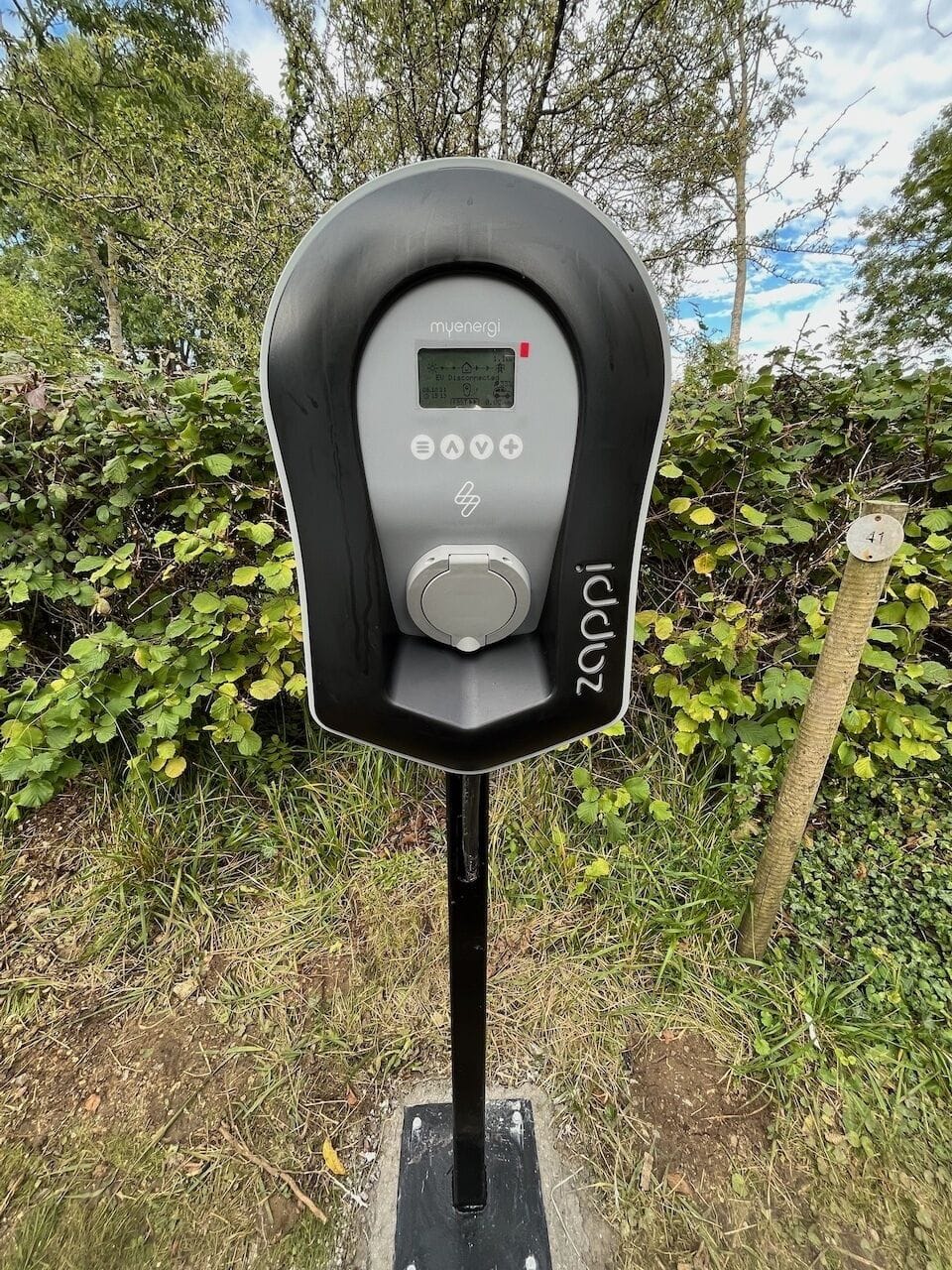 Dedicated charger for 41 Mill guests, powered by solar (when sunny!)