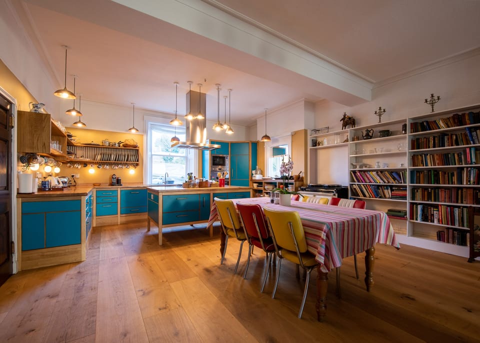 Kitchen, dinning room and sitting room