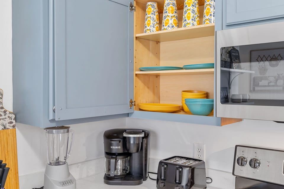 Our Kitchen offers dual purpose Kurig pod or drip coffee maker.