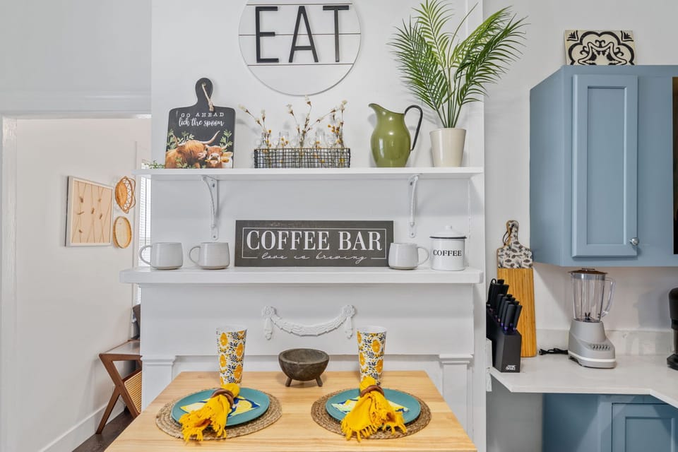 Our Coffee bar theme in the kitchen.