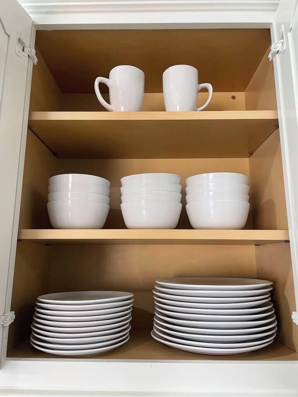Enough dishes for 12. 