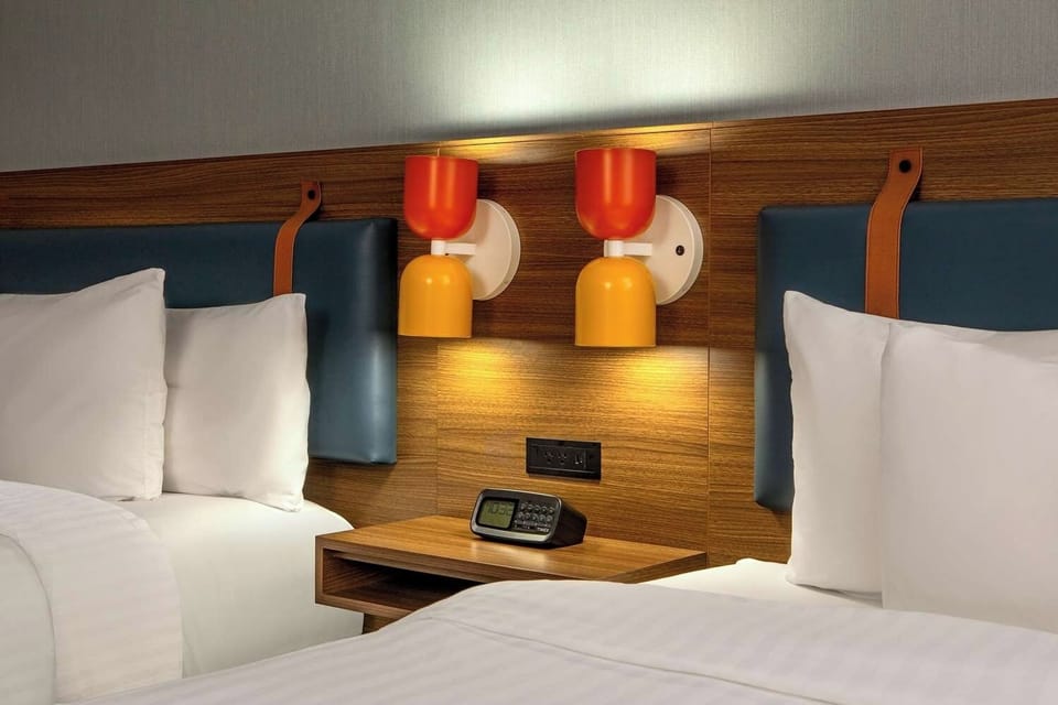 Recharge at bedside with thoughtful lighting and easy controls.
