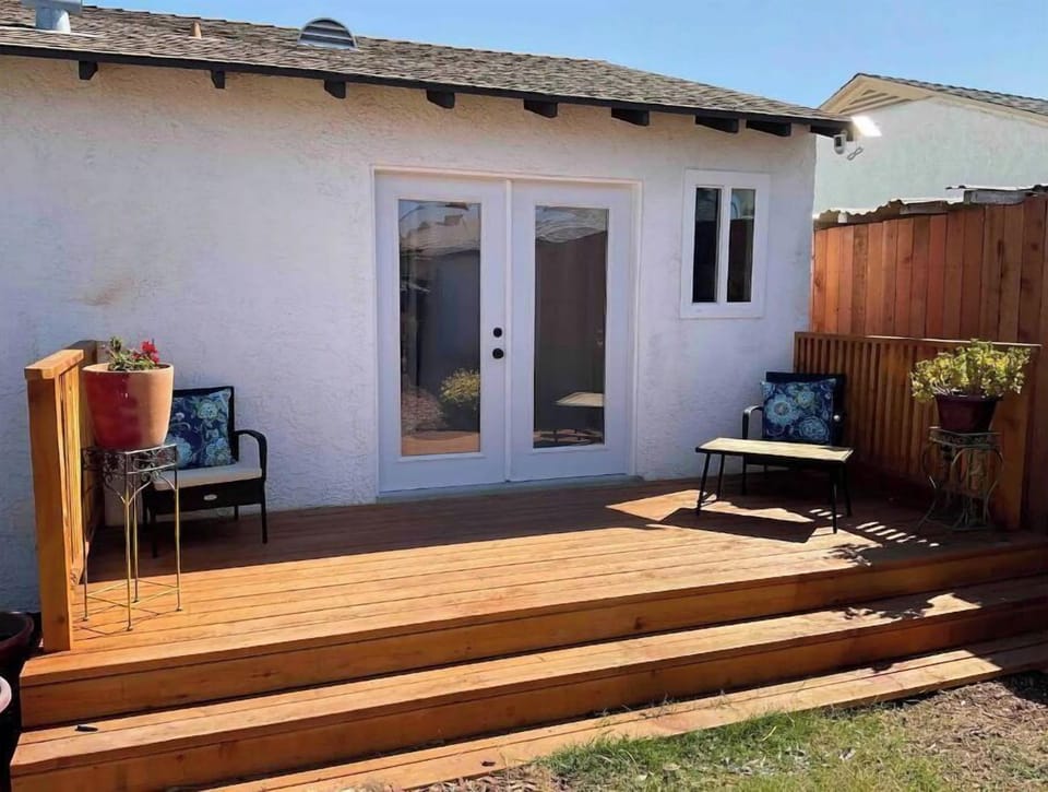 Master bedroom deck