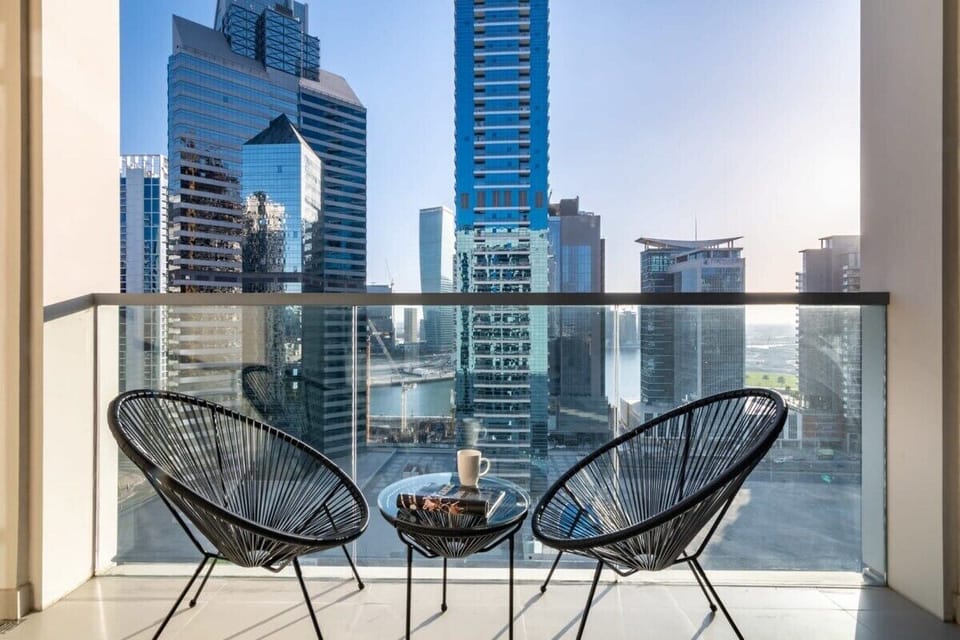 Balcony with views