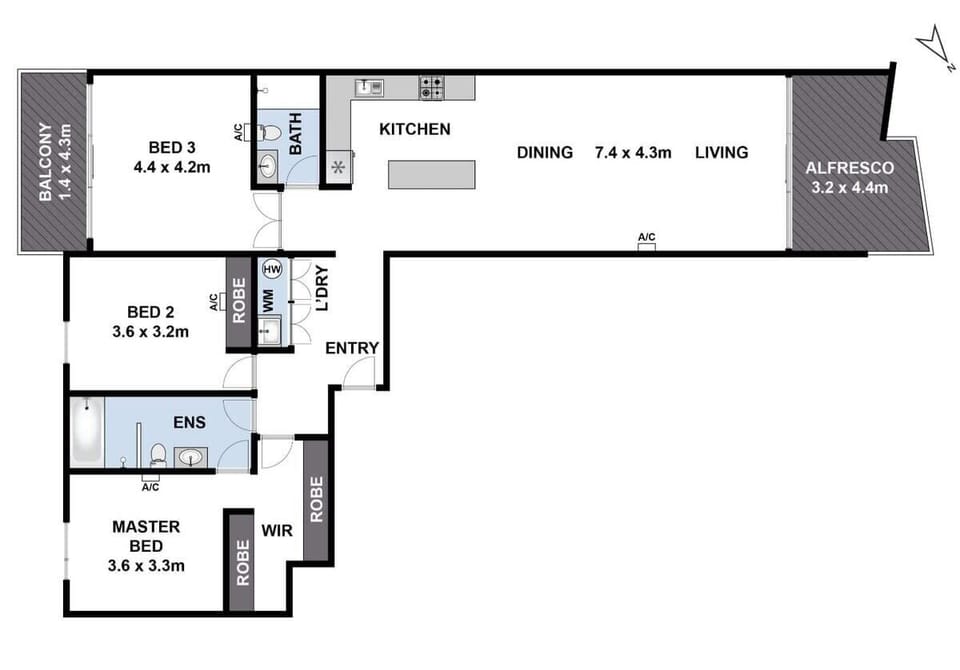 Floorplan PierPoint 203