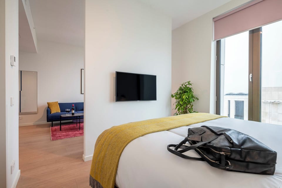 Arrive and stretch out in a bright, calm sleeping space.