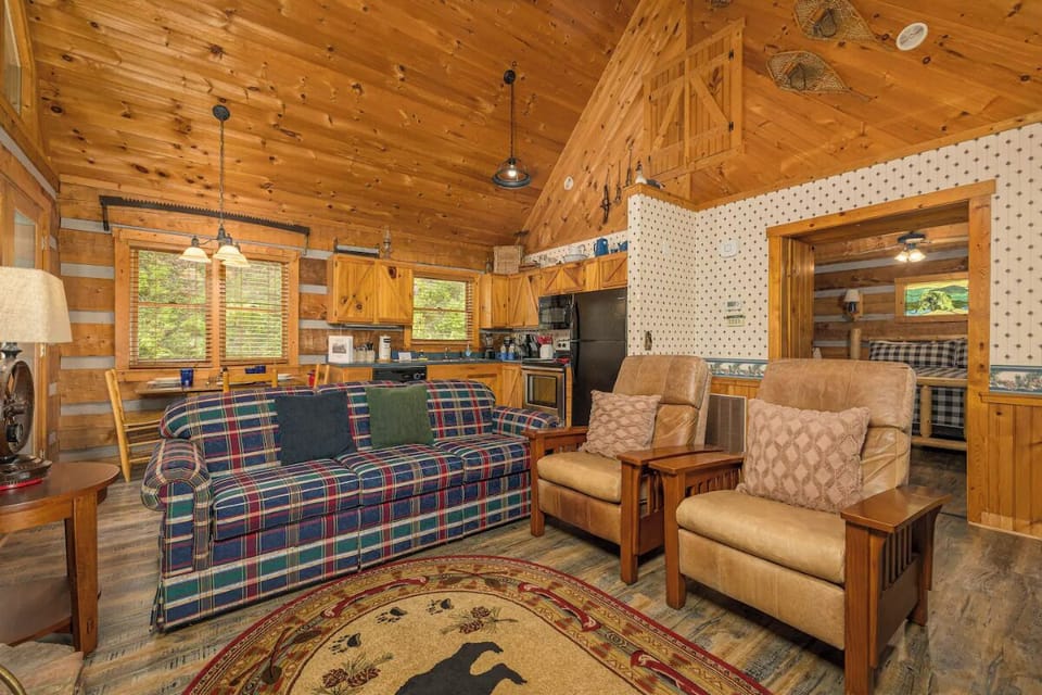 Tiny Pines' cozy living area