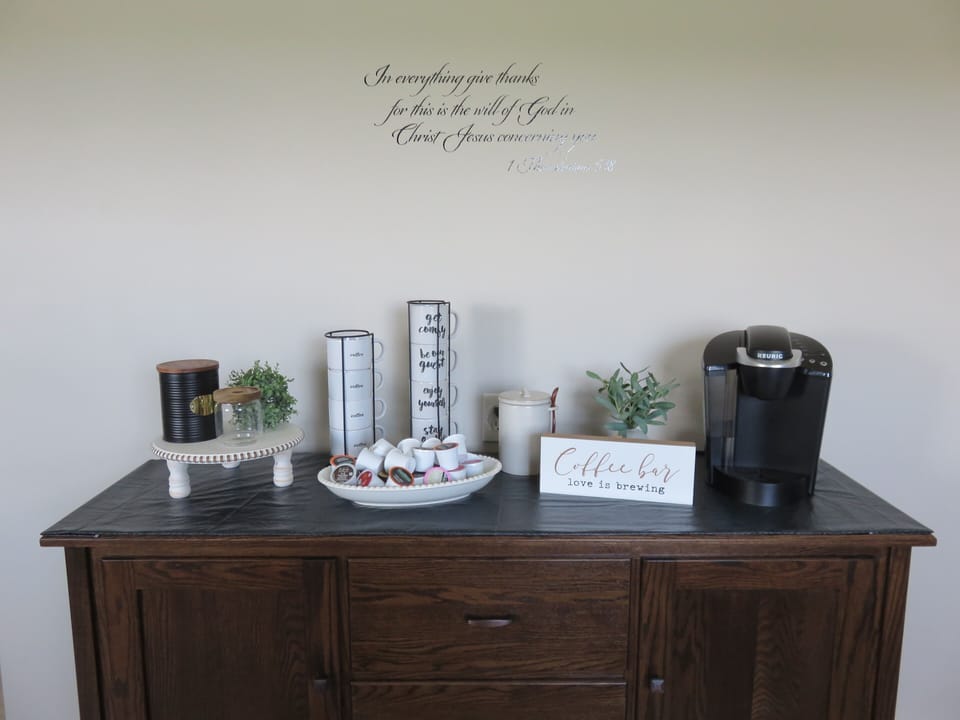 Coffee Bar in the Kitchen