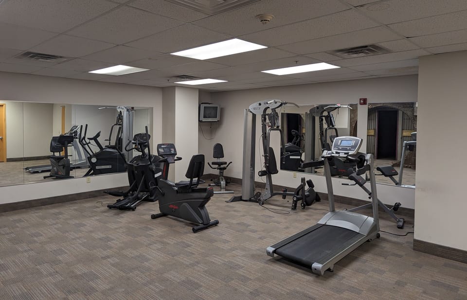 Private Workout Area In The Basement Of The Building.