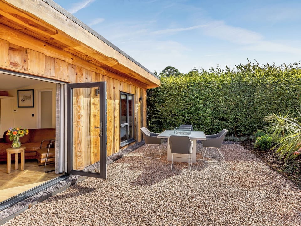 Patio | Pansi - The Secret Garden, Llagadfan, Welshpool