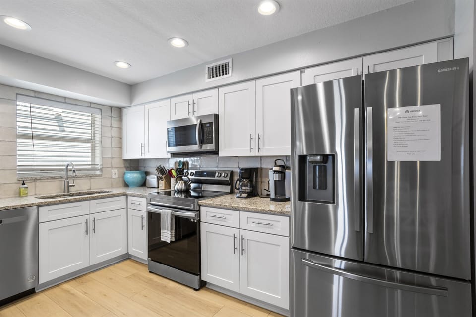 Fully stocked kitchen