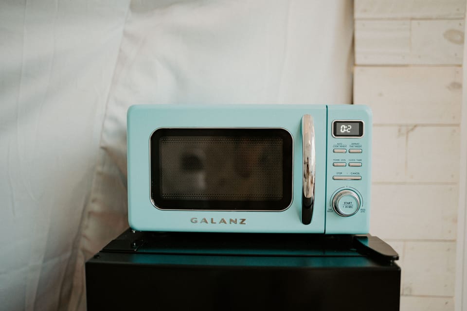 We have a microwave, fridge, conduction hot plate, and bbq for all your cooking needs