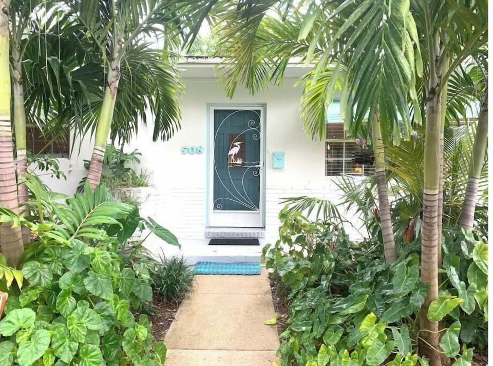 Tropical front entrance