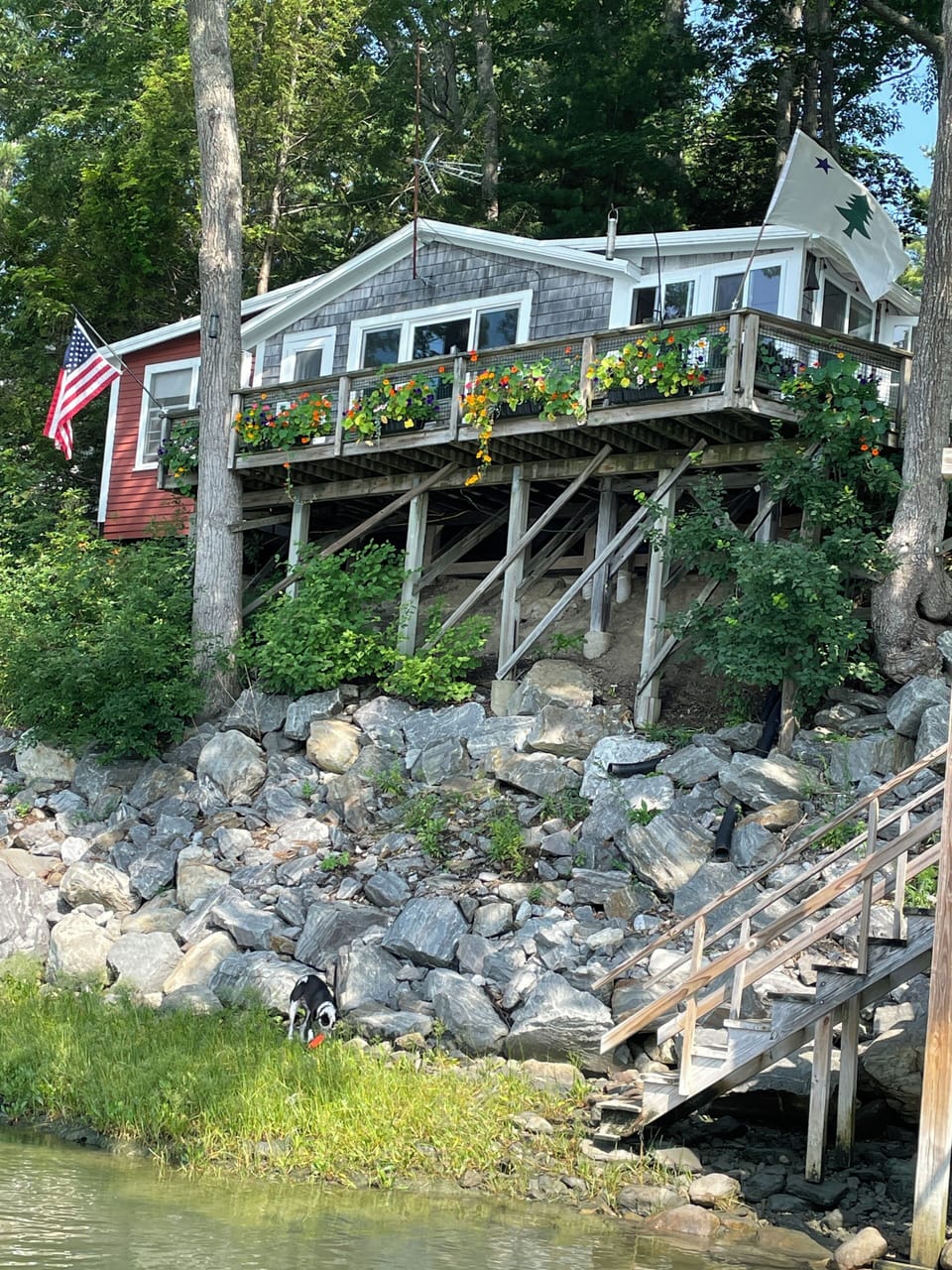 Cottage from the river
