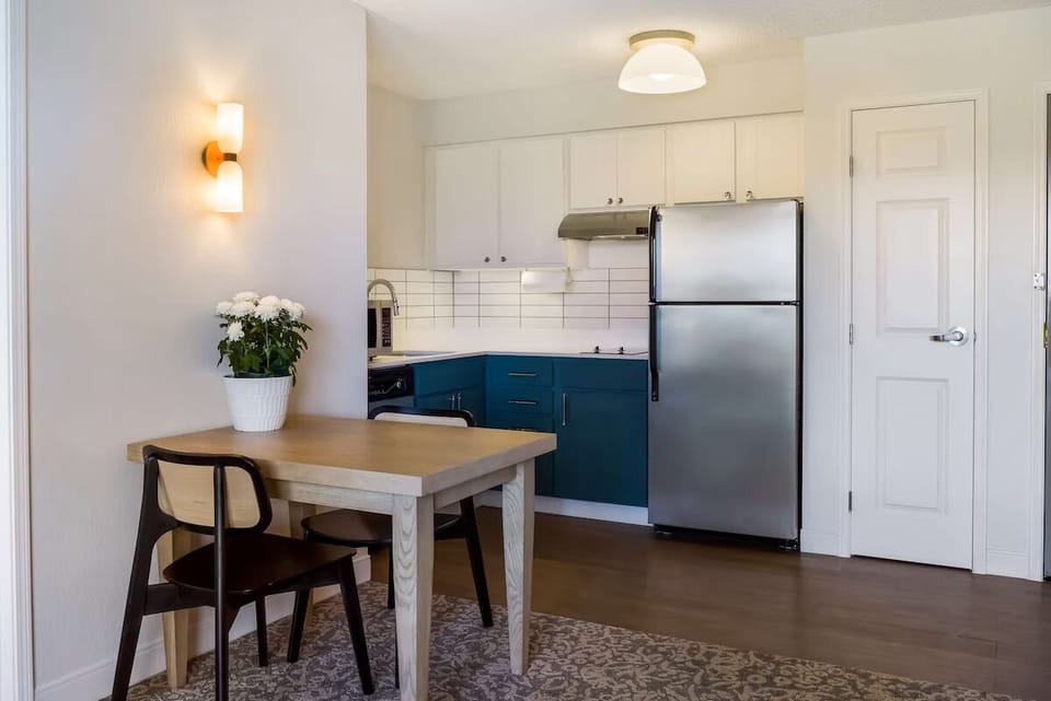 Cook simple meals and linger over coffee at the table.