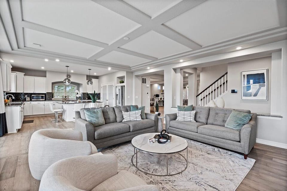 Open Concept Layout - Living Room and Kitchen