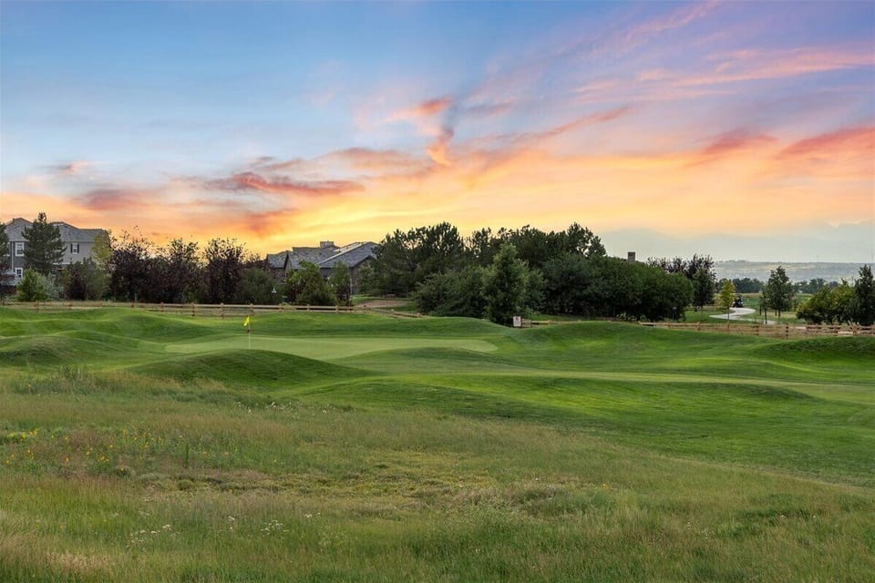 Views of the Sunset over the Golf Course