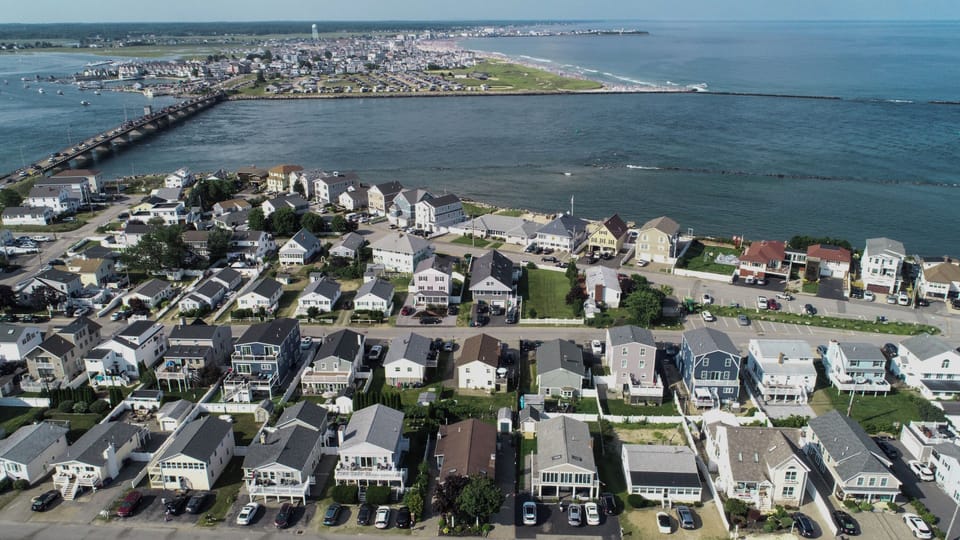 View of Hampton Beach and River