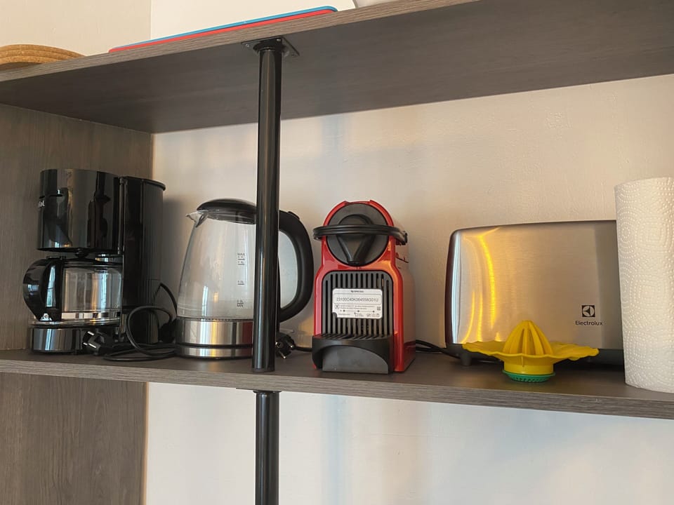 Coffee, tea, toaster