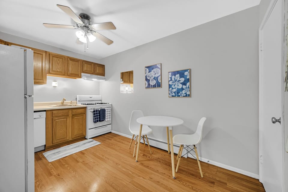 Eat in kitchen with all items needed to create a delicious meal.