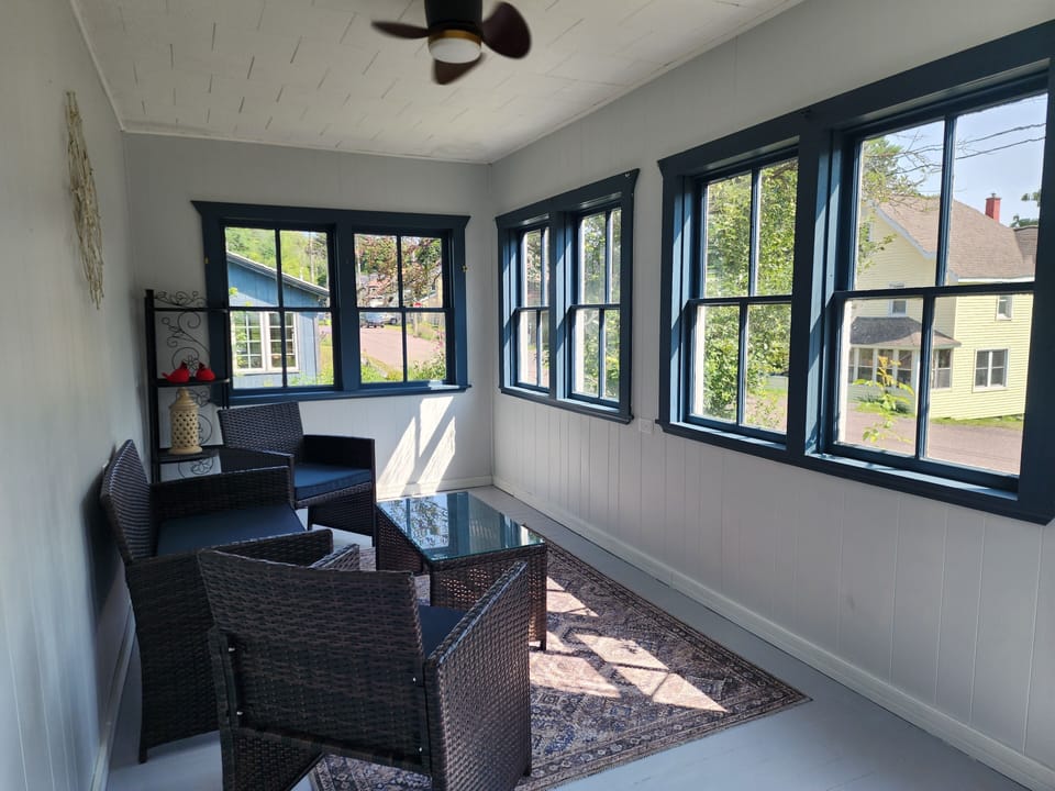 enclosed front porch