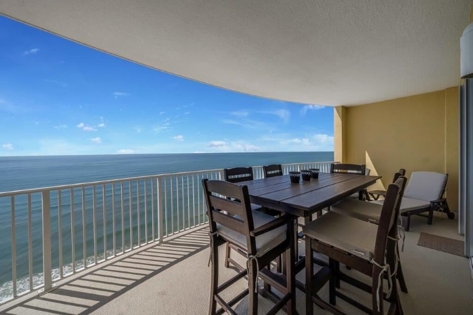 Enjoy the gulf views from your balcony.