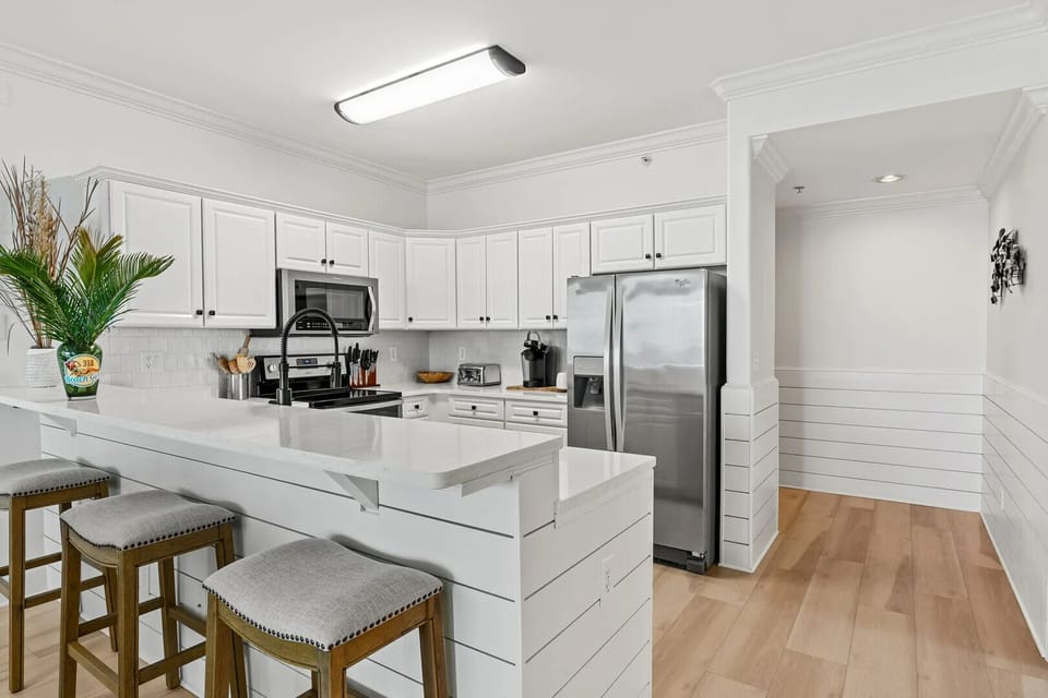 Gourmet kitchen.
