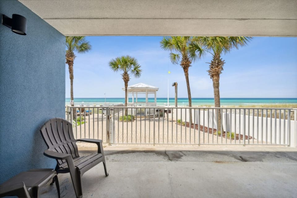 Sip morning coffee on the patio with endless sea breezes.