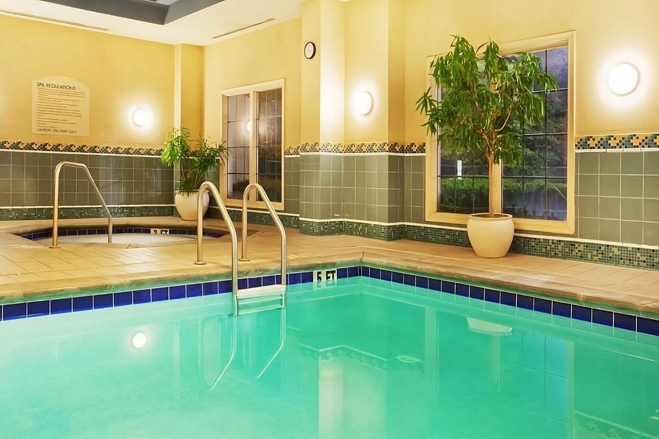 Unwind with a soothing dip in the serene indoor pool.