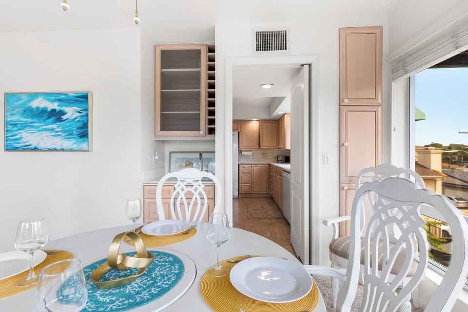 View to kitchen from dining room 