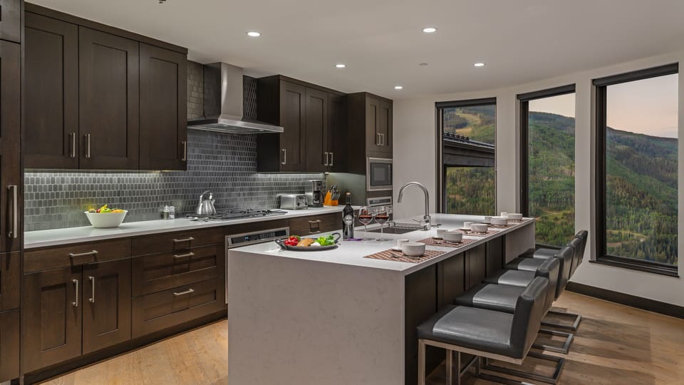 Kitchen, Main Level - Island with bar seating