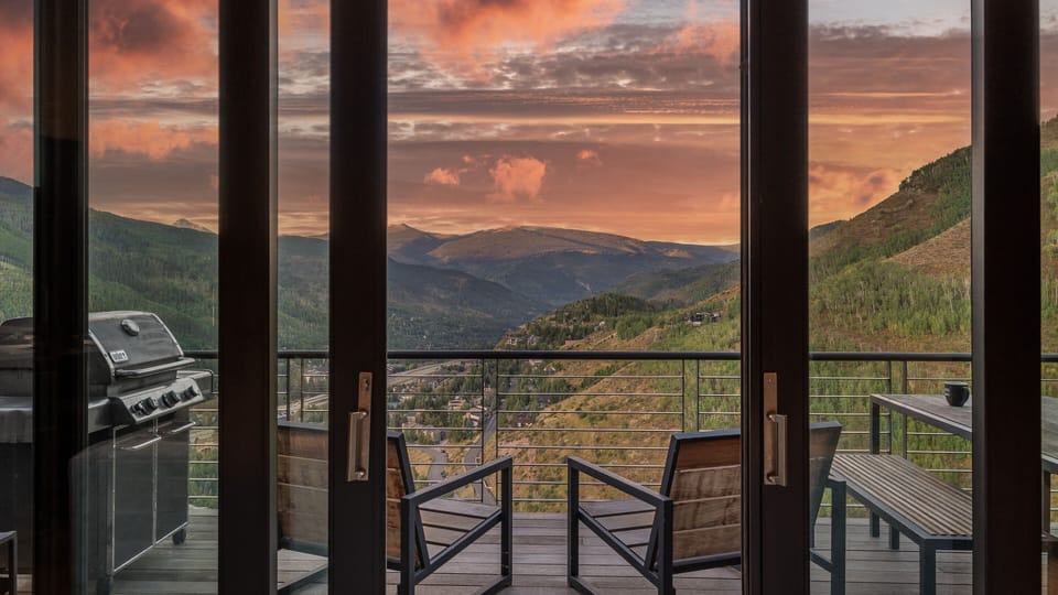 Deck, Main Level - With mountain views