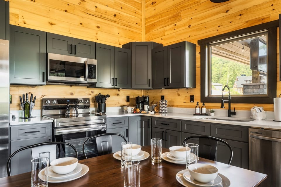 Make meals and memories here as a family in our fully stocked kitchen.
