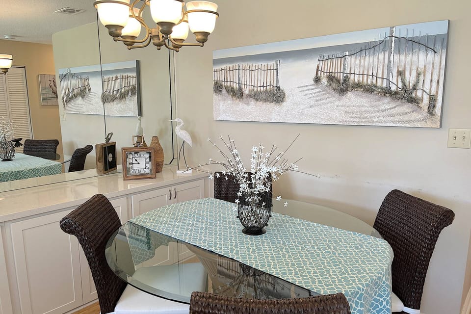 Dining Table for (4) with Kitchen Bar Seating for (4)