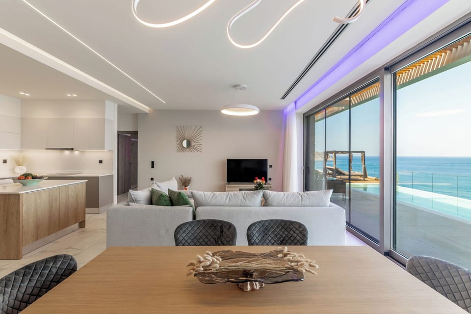 A 55’’ smart TV is provided in the living room!
